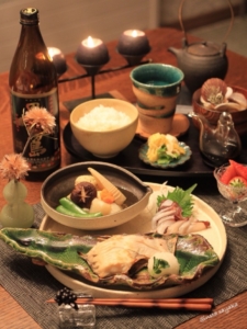 旬のカレイで和食晩ご飯